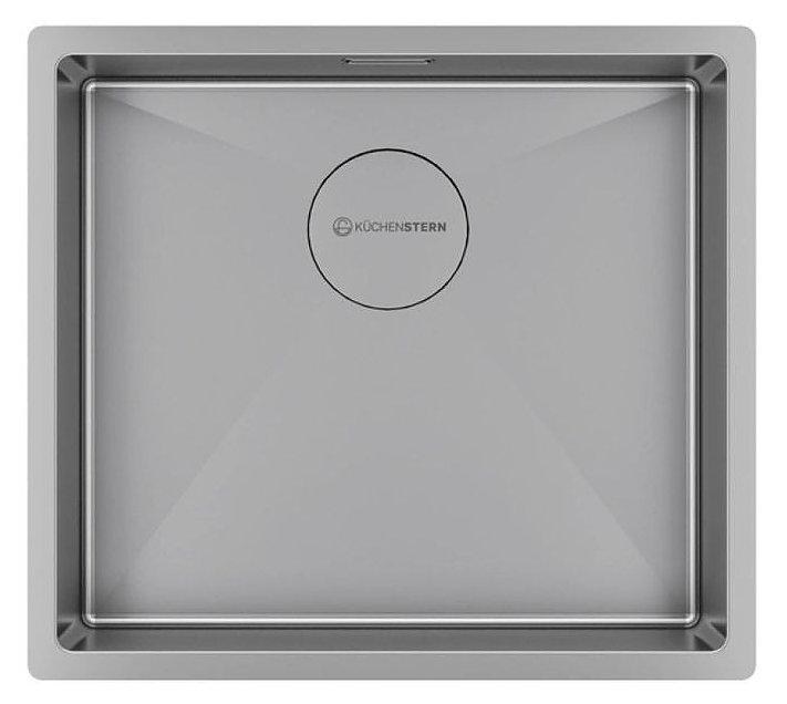 Кухонная мойка KUCHENSTERN 501SS50 KRAFT 50 AISI 304 490х440х200 мм нержавеющая сталь