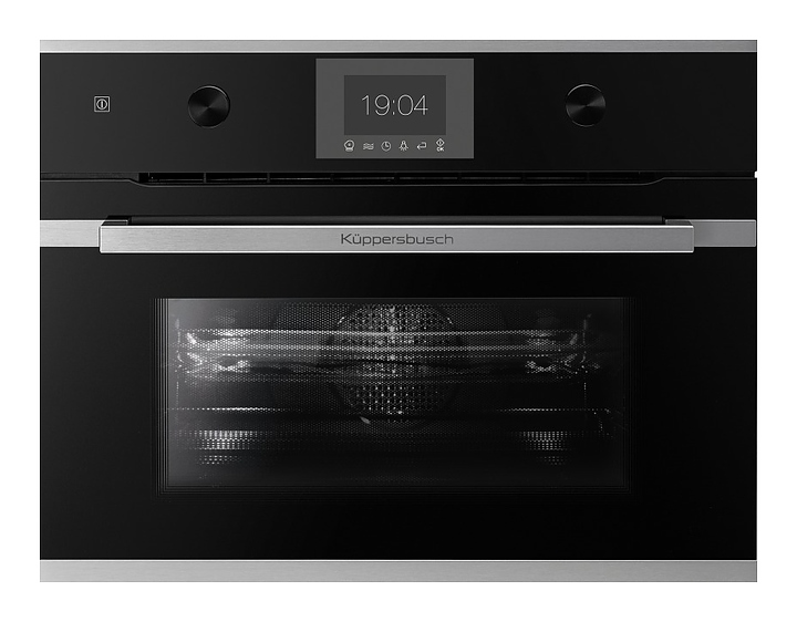 Духовой шкаф Kuppersbusch CBM 6350.0 S1 Stainless Steel с микроволнами, компактный