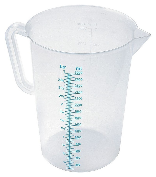 Кувшин мерный Restopit рп206 3000 мл (пластик) с цветной шкалой