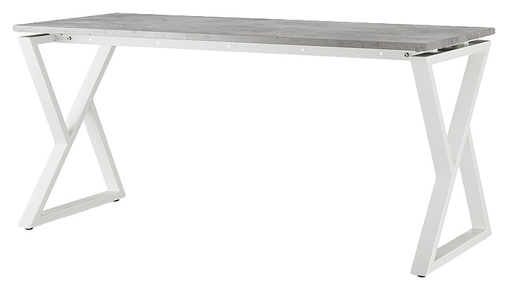 Стол офисный КОБОР W-100/80 white/chicago