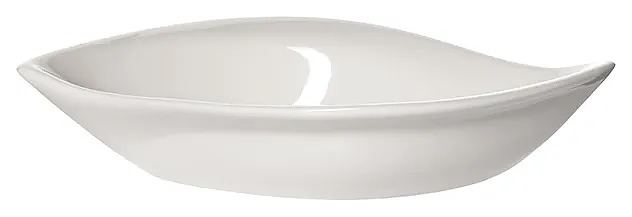 Салатник Kunstwerk A4023 58 мл 13,5х7,5 см h=2 см (фарфор) «лист» белый