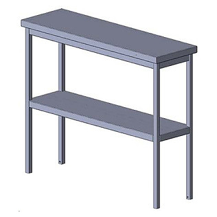 Полка кухонная Assum Премиум-2 ПНС-П2-2-6/3 600х300х800 мм нержавеющая сталь