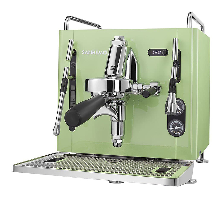 Кофемашина Sanremo CUBE R Absolute, 1 гр. автомат, зеленая