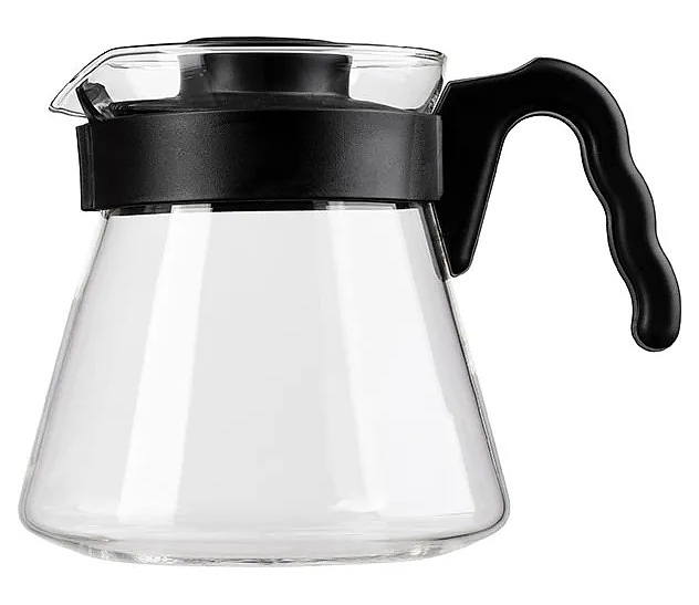 Чайник заварочный ProHotel KH1077 0.8 л стекло/пластик прозрачный/черный