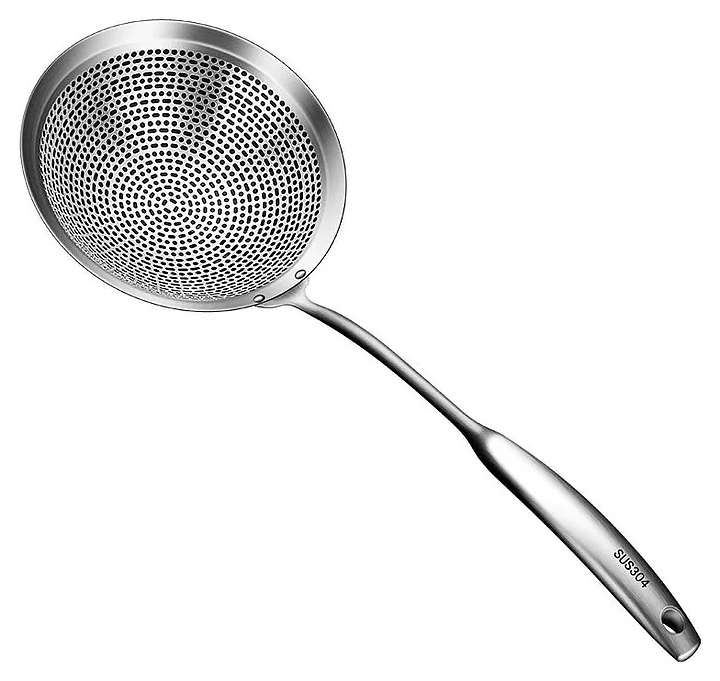 Шумовка Restopit рп793 d=18 см l=47,5 см (нерж. сталь) глубокая с мелкой перфорацией