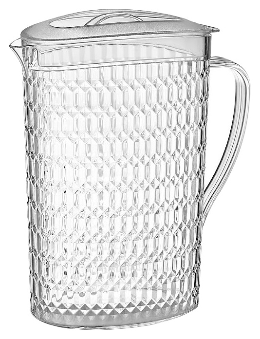 Кувшин Gastroplast 80017 Даймонд 2200 мл с крышкой (поликарбонат) прозрачный