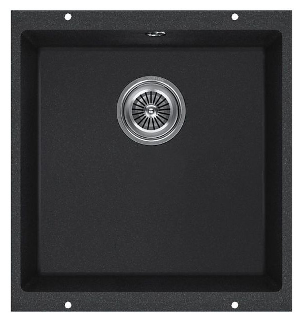 Кухонная мойка KUCHENSTERN 100AN10 UNDER 50 Ku-Granit 430х460х190 мм антрацит