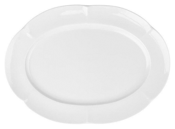 Блюдо сервировочное Noble Bella 401012 30,5х22 см h=2 см (фарфор) овальное белое