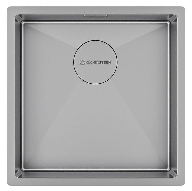 Кухонная мойка KUCHENSTERN 500SS50 KRAFT 45 AISI 304 440х440х200 мм нержавеющая сталь