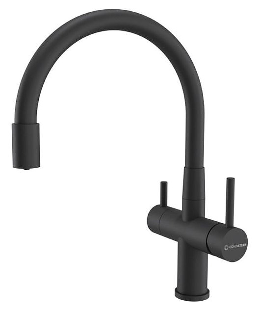 Смеситель для кухни KUCHENSTERN 750BL80 WURM-FE черный