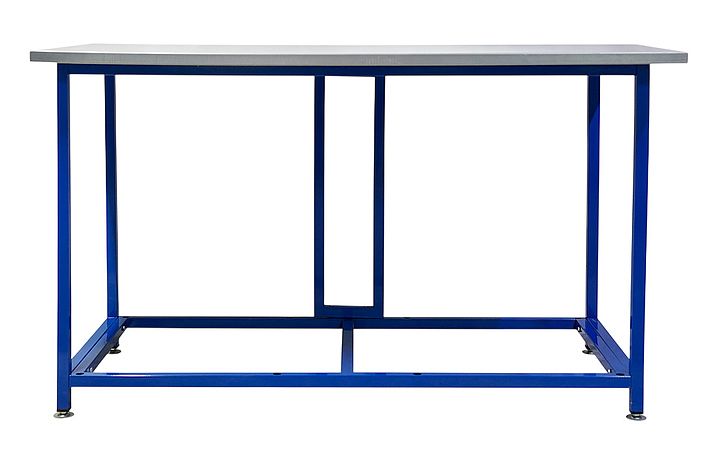 Верстак слесарный бестумбовый КМК завод WORK75 WК1800 синий, серый