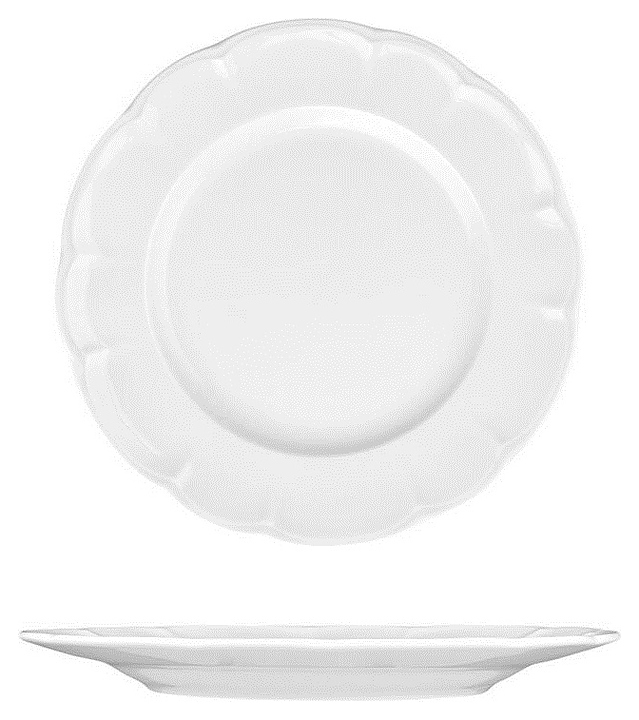 Тарелка Noble Bella 305001А d=17,5 см h=1,9 см (фарфор) белая