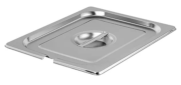 Крышка для гастроемкости с вырезом ProHotel Lid-For-1/2-NOTCHED GN 1/2 (325х265 мм) нержавеющая сталь, металлический