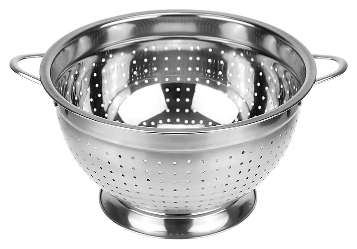 Дуршлаг-миска Restopit рп121 d=24 см на подставке (нерж. сталь)
