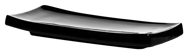 Блюдо для суши Kunstwerk A2525W13 21х9,5 см h=2 см (фарфор) черное