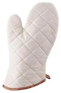 Рукавица пекарская Restopit рп81/1 l=33 см (хлопок / синтепон) серая