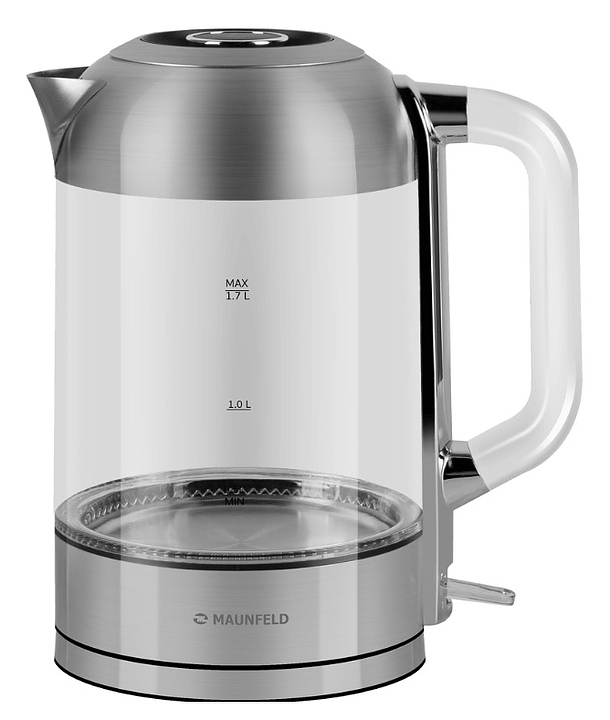 Чайник Maunfeld MGK6709S 1.7 л 2200 Вт прозрачный, нержавеющая сталь