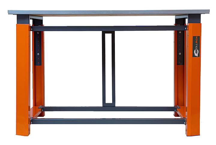 Верстак слесарный бестумбовый КМК завод TOOLLBOX Premium ТВР 1500 оранжевый, серый
