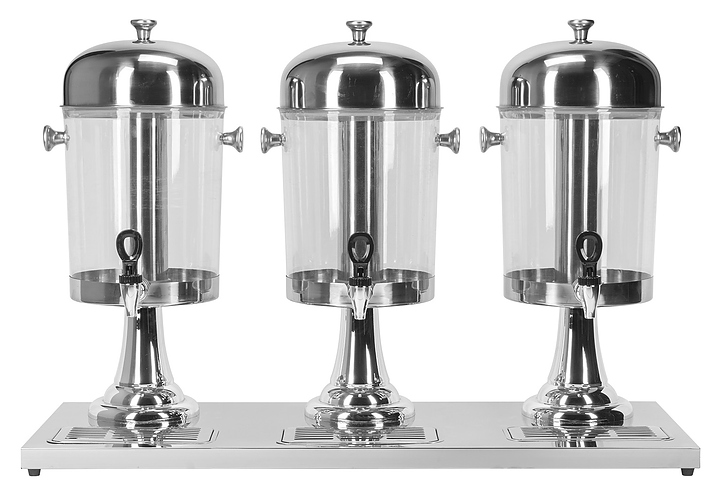 Диспенсер для холодных напитков MGSteel 79177 3х8 л (пластик / нерж. сталь)