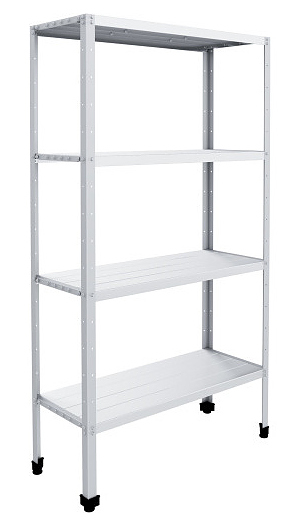 Стеллаж кухонный ПищТех СТАНДАРТ СКК-10/4 СЦК-Р 1000х400х1850 мм нержавеющая сталь