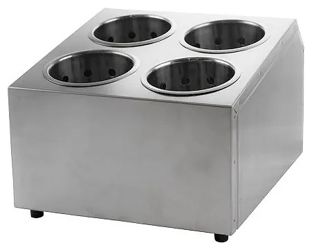 Контейнер для столовых приборов Restopit рп752 250х250х130 мм 4 ячейки (нерж. сталь)