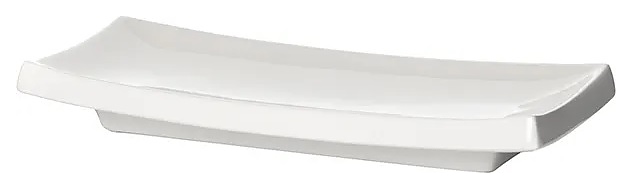 Блюдо для суши Kunstwerk A2591 27х11,5 см h=1,7 см (фарфор) белое