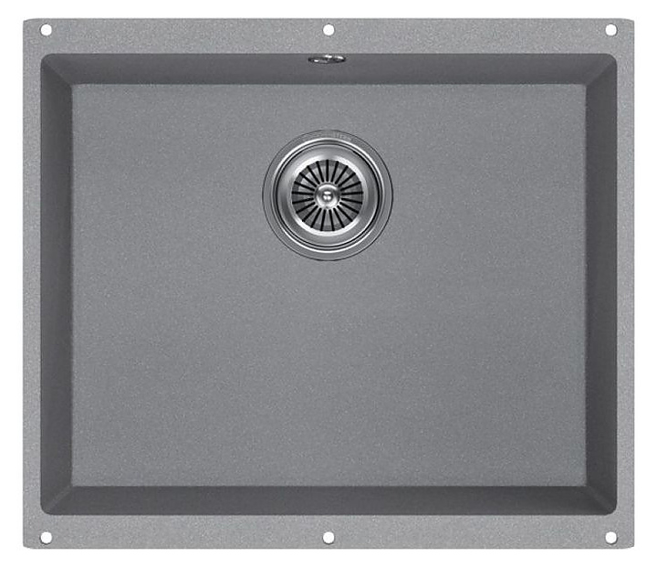 Кухонная мойка KUCHENSTERN 101TN10 UNDER 60 Ku-Granit 530х460х190 мм титан