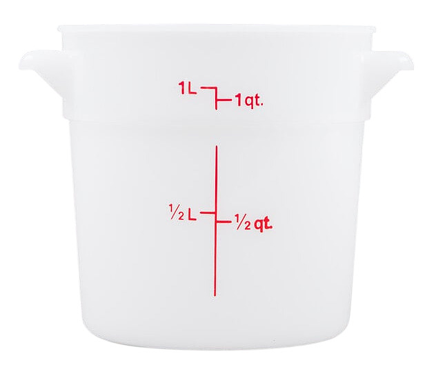 Контейнер для хранения продуктов Cambro RFS1-148 0.9 л D 15,4 см h 12,7 см полиэтилен, белый