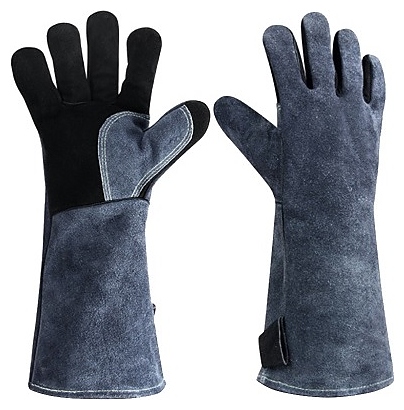 Перчатки термостойкие Restopit рп574 l=40 см (замша / хлопок / алюминий) (1 пара)