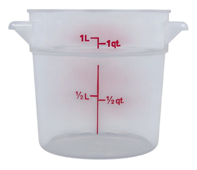 Контейнер для хранения продуктов Cambro RFS1PP-190 0.9 л D 15,4 см h 12,7 см полипропилен, белый