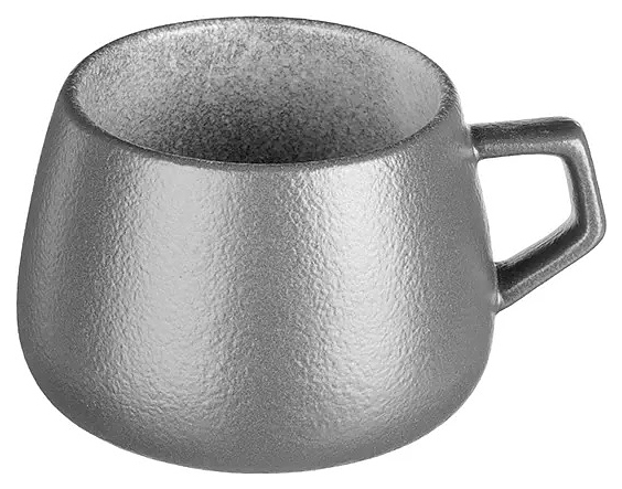 Чашка кофейная Kunstwerk Seiko A27861W1384 220 мл d=6,7 см h=6 см (фарфор) серая