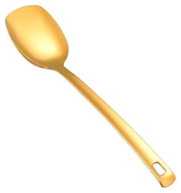 Ложка гарнирная P.L. Proff Cuisine EBUA-05G / Djeni Blunt Square Tip l=26 (нерж. cталь с PVD покрытием) золото