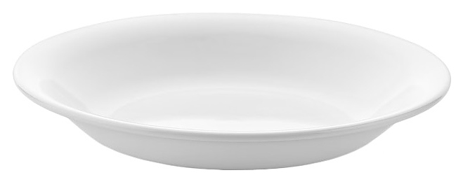 Тарелка глубокая Gastroplast 80008 250 мл d=18 см h=2,6 см (поликарбонат) белая
