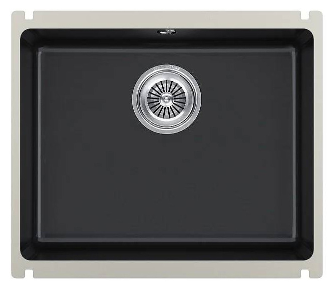 Кухонная мойка KUCHENSTERN 301KB30 SUBKERAM 60 KeraPlus 543х456х185 мм черный