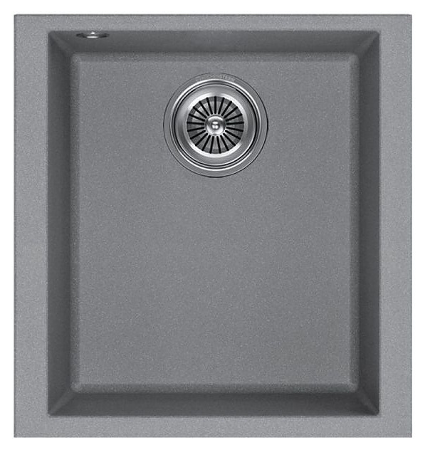 Кухонная мойка KUCHENSTERN 200TN20 SUB 45 α-Granit 410х435х200 мм титан