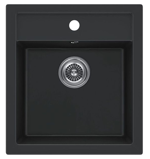 Кухонная мойка KUCHENSTERN 104BL10 TOP 45 Ku-Granit 465х505х210 мм черный
