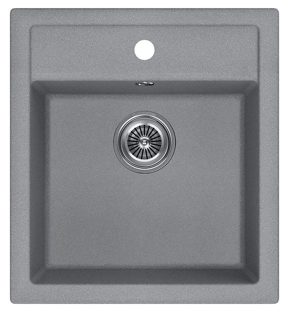 Кухонная мойка KUCHENSTERN 104TN10 TOP 45 Ku-Granit 465х505х210 мм титан