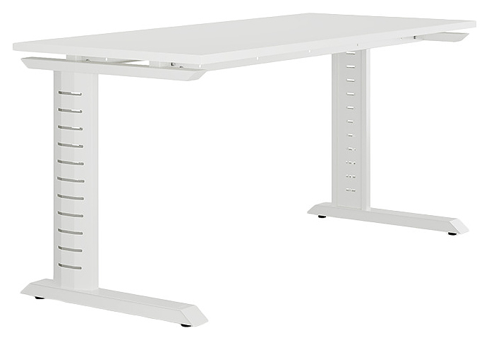 Стол офисный КОБОР L2-120/80 white/premium