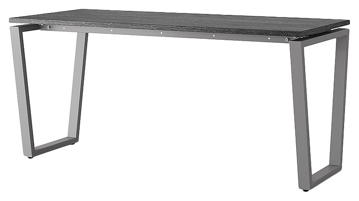 Стол офисный КОБОР OTR-180/70 aluminum/glazed