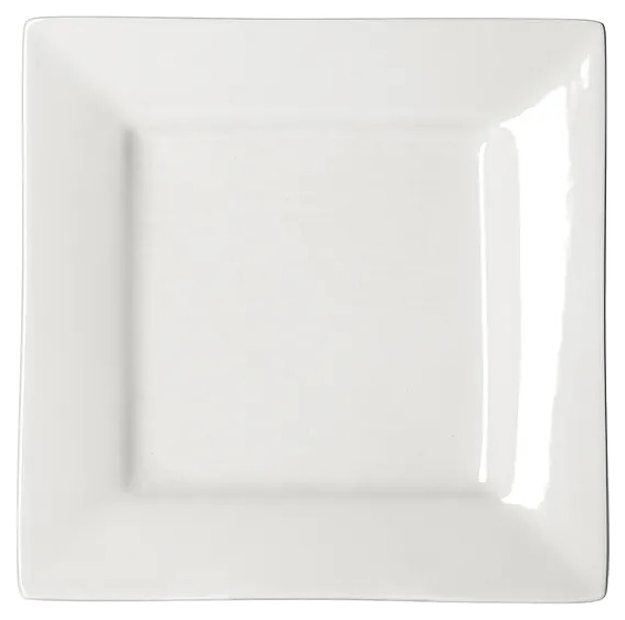 Тарелка Kunstwerk A1333 21х21 см h=1,5 см (фарфор) квадратная белая