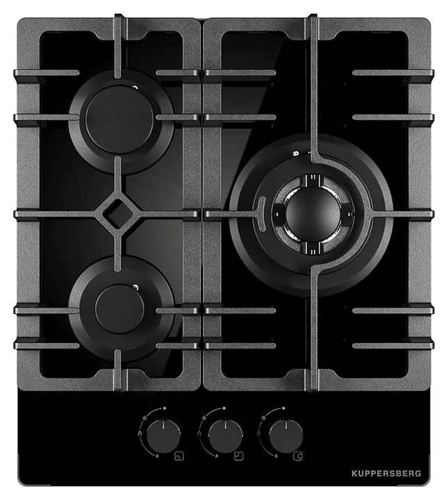 Варочная панель газовая Kuppersberg FG 41 B черное стекло