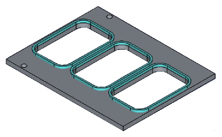 Форма VASSILII № 0123 2х 142х 92 мм*3
