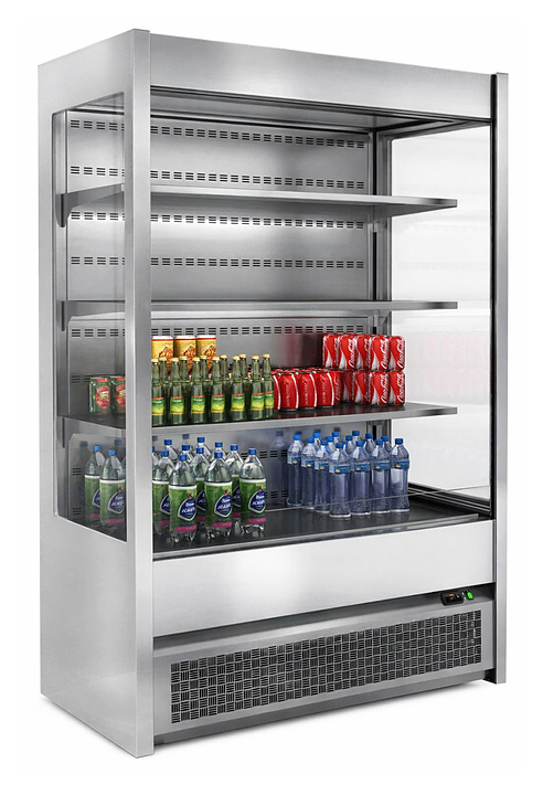 Горка холодильная HICOLD RDM 140/6 18PRO 1500х600х1800 мм, нержавеющая сталь