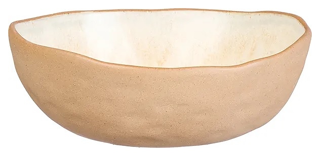 Салатник Kunstwerk Grasp 20732/beige 800 мл d=18 см h=6,5 см (керамика) бежевый