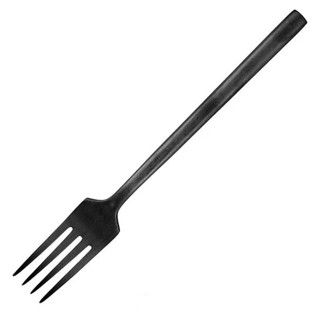 Вилка столовая Kunstwerk Саппоро бэйсик S049-2b, черный матовый