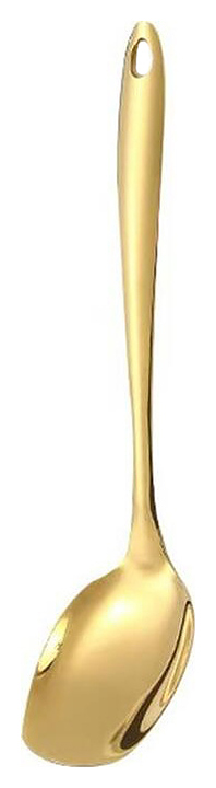 Ложка гарнирная P.L. Proff Cuisine EBUB-09G / DJENI Blunt Oval Tip l=26 см (нерж. cталь с PVD покрытием) золото
