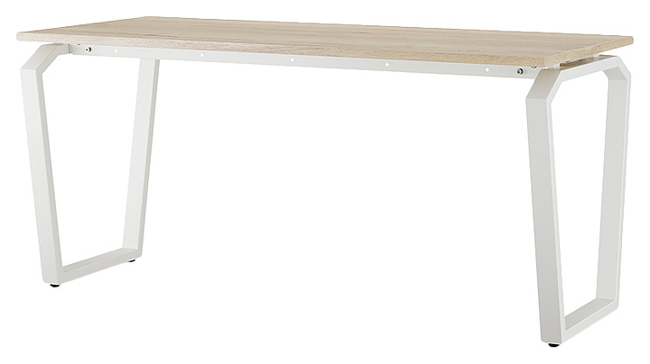 Стол компьютерный КОБОР KTB-160/80 white/natural