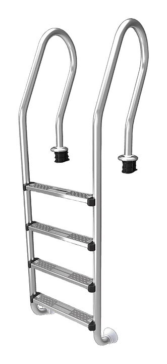 Лестница для бассейна BMT PT NSF415-SR  AISI-304 (4 ступени)