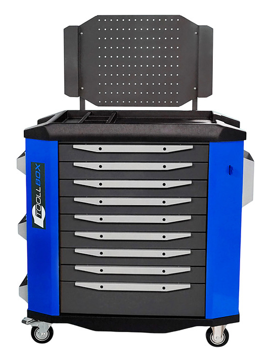 Тележка инструментальная КМК завод TOOLLBOX Premium TBP-9 405 кг, RAL 2008/RAL 5005