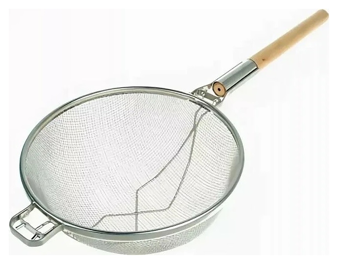 Дуршлаг-сито Restopit рп359 d=30 см (нерж. сталь с деревянной ручкой)